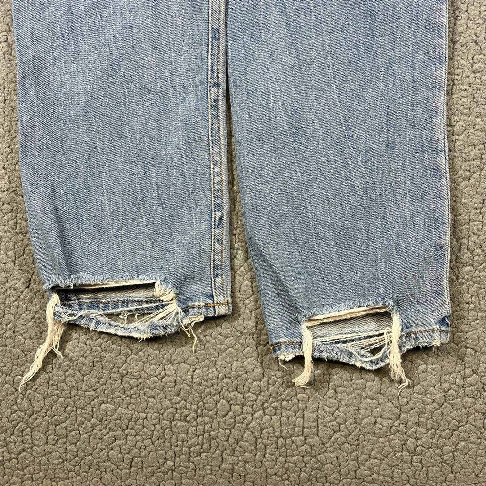Abercrombie & Fitch Curve Love Ultra High Rise Ankle Straight Jeans Blue 26 2R - Picture 6 of 13